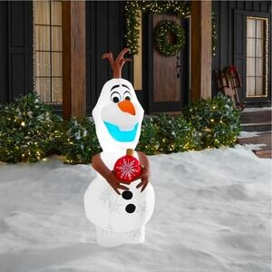 Disney Frozen Olaf Airblown Holiday Inflatable 4ft Tall Outdoor Christmas Decor